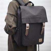 书包男时尚潮流男士休闲公文背包男双肩包日韩初高中学生电脑包 B310黑色