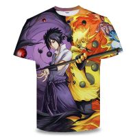 火影忍者动漫短袖T恤男春夏装新款青少年体恤衫中小学生儿童上衣 D火影1图 童110高(30-45斤)