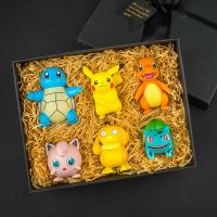 盲盒宠物小精灵宝可梦皮卡丘神奇宝贝杰尼龟摆件手办公仔生日礼物 全套礼盒装