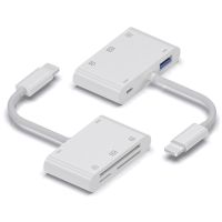 CF读卡器 TF/SD卡CF大卡尼康单反相机转换器连苹果华为Type-C手机 苹果读CF/TF/SD/USB/充电