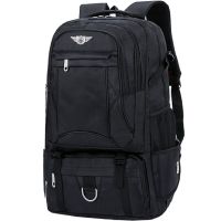 70升旅行背包男双肩包大容量50升旅游运动户外登山包打工行李包 [新款 黑色70升]