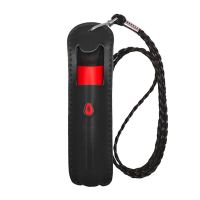 RELAX锐刻一代保护套手工皮套壳悦客约克牛皮套rel悦克挂绳防丢 黑色皮套带挂绳