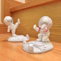 宇航员平板手机支架创意摆件卡通懒人ipad支架特别礼物新奇太空人 步步高升+力挺你 平板 手机均可