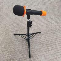 落地金属支架无线麦克风防震架便携三脚架会议话筒麦架 落地便携升降支架 2.1米升缩款