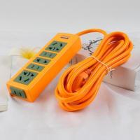 防压防爆电动车充电插座接线板面板多孔家用转换器大功率地拖工程 黄色十八孔20米