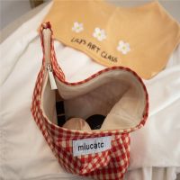 美摘橘红大红色大容量化妆包帆布化妆品整理收纳袋 橘红中格色