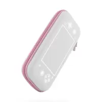Switch lite收纳包 任天堂游戏机保护包 switch防摔防水收纳盒 粉色 SwitchLite+钢化玻璃膜