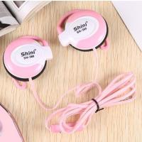 [买一发二]手机挂耳式音乐耳机线控带麦散步耳机k歌男女生耳机 可爱粉 [升级版带麦] 优惠套餐:[买一发二]