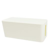 电线收纳盒数据线拖板线充电器插排集线器盒电源线插座理线收线盒 白色 大号