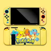 switch保护壳硅胶任天堂Nintendo switch保护配件套收纳包皮卡丘 宠物小精灵 单保护套[送钢化膜+键帽]