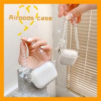 水晶链条小熊适用苹果airpods2无线蓝牙耳机保护套透明苹果pro3代 水晶链条小熊透明耳机套 苹果AirPods1/