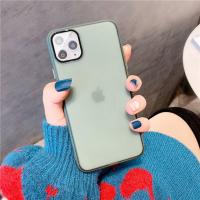 苹果11手机壳自带镜头膜iPhone11pro保护防摔全包摄像头max男女潮 暗绿边 苹果11
