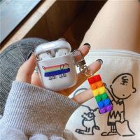 ins创意彩虹积木AirPods Pro保护套1/2/3代苹果无线蓝牙耳机壳女 耳机套彩虹狗狗+挂件 AirPods1/