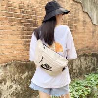 王一博同款单肩包斜挎包日系原宿斜挎包帆布包腰包男装书背包男 米色(王一博同款)