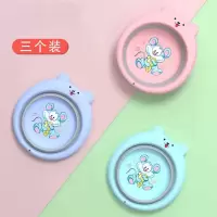 婴幼洗脸盆儿童折叠脸盆用卡通可折叠洗脸盆洗脚屁股塑料宝宝盆子 可折叠3只（薄荷绿+芭比粉+宝石蓝）