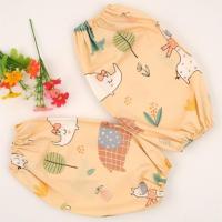 2020田园棉布袖套男女春秋长款工作护袖头纯棉学生清洁短款套袖 B色[长31cm-过胳膊肘]