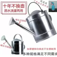 纯手工加厚不锈铁喷壶白铁皮壶浇菜壶浇花喷壶铁皮洒水壶喷壶 18升喷壶+喷头+铁铲