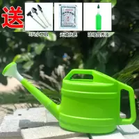 加厚洒水壶大浇花喷壶长嘴浇水壶塑料淋水壶园艺喷水壶家用花洒壶 3.5升带盖+工具肥料营养液