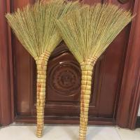 扫地家用金丝苗手工制作自生把老式扫把笤帚室内清洁扫帚不粘头发 2把