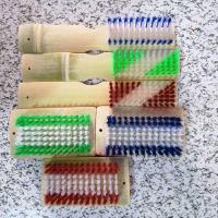 天然竹制洗衣刷方刷长刷鞋刷加厚竹板刷子清洁刷多功能塑料刷子 3个长竹刷+3个方竹刷