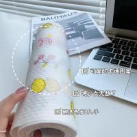 厂家直销懒人抹布自带洗洁精方便干湿两用一次性洗碗布擦手擦桌子 印花2卷组合优惠