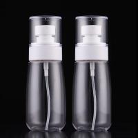 按压乳液瓶喷雾瓶 透明分装瓶细雾补水小喷瓶 爽肤水乳液瓶子喷壶 按压-喷雾瓶80ml-(2个)