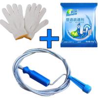管道疏通神器通下水道通马桶疏通工具厨房卫生间手摇清理毛发堵塞 手摇疏通器➕疏通剂➕手套 总长3米