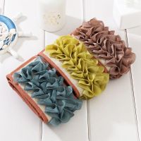 搓背神器洗背不求人拉背两用浴花搓澡神器去污搓泥搓澡神器洗澡巾 两用拉背家庭装3条(三种颜色)