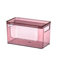 面膜收纳盒浴室卫生间洗手台墙面壁挂式免打孔挂墙上化妆品收纳架 酒红2个装 升级双层