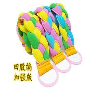 3股4股辫双面加厚两用麻花编搓背条男女拉背巾神器强力洗澡巾沐浴 四股1+真丝澡巾1+浴球1