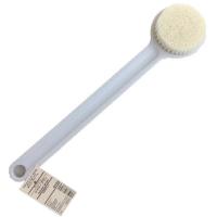 日本洗澡刷搓背神器不求人后背刷子长柄软毛沐浴刷 本色白色一只(专柜款)