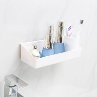浴室卫生间置物架免打孔厨房调料收纳架厕所墙上多功能壁挂置物篮 鸽子白 [3个装]三生三世