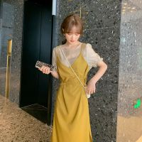 吊带连衣裙夏2021年新款韩版时尚显瘦雪纺裙法式赫本风气质小裙子