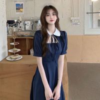 夏新款复古温柔风中长款连衣裙女设计感时尚宽松小众显瘦裙子