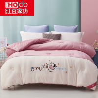 红豆家纺被子冬被牛奶绒被芯加厚保暖宿舍学生双人秋冬季被褥