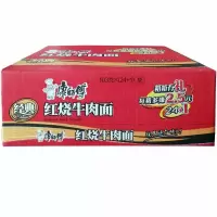 康师傅经典红烧牛肉面整箱24袋