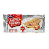 真巧夹心威化草莓味100g