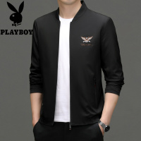 花花公子春秋新款男装服饰韩版时尚外套男士夹克茄克时尚休闲外穿上衣