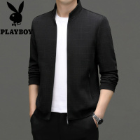 花花公子春秋男装服饰棒球领中青年外套男士夹克茄克大码休闲户外穿上衣服