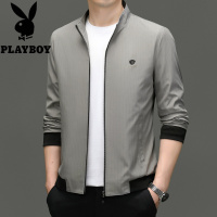 花花公子品牌男装服饰棒球领中青年外套男士夹克茄克休闲春秋户外穿上衣服