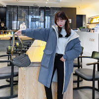 ROSUYA棉衣2021年新款女加厚长款过膝羽绒棉服冬季外套韩版宽松棉袄子潮