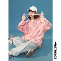 ROSUYA商城品质外套 连帽满印小熊卫衣秋装中性风