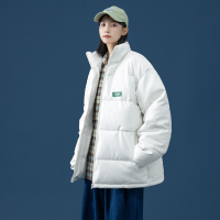 ROSUYA情侣棉衣情侣款PU皮棉服2021年新款宽松面包服立领冬装棉袄