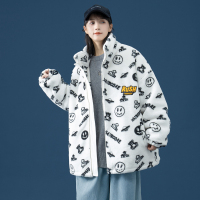 ROSUYA立领羊羔毛绒外套女2021年秋冬新款夹克宽松百搭外套