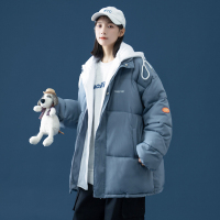 ROSUYA假两件棉衣男女2021面包服连帽棉袄棉服冬装外套