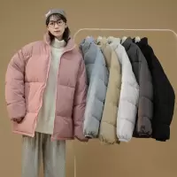 ROSUYA光板棉衣男棉服女2021冬季外套宽松面包服棉袄