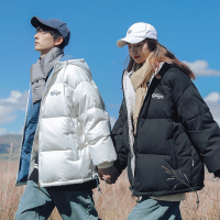 ROSUYA2021冬季情侣款加厚百搭连帽面包服棉衣外套