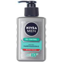 妮维雅(NIVEA)男士净油精华抗痘洁面炭泥150ml(新老包装随机发货)洗面奶 控油抗黑头