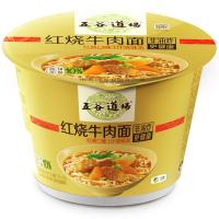 五谷道场 优选红烧牛肉碗面 方便面 面饼脂肪含量1% 泡面pp碗 双层防烫 可微波