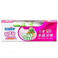青蛙王子儿童水晶牙膏(草莓)50g水果口味防蛀牙保护牙齿